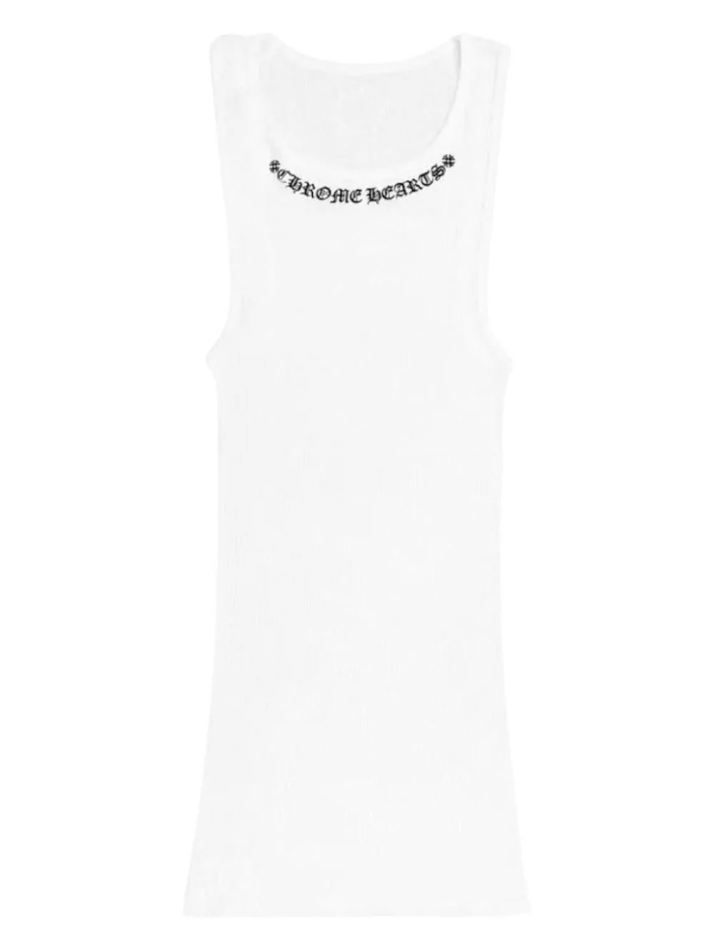 logo ribbed tank - 1
