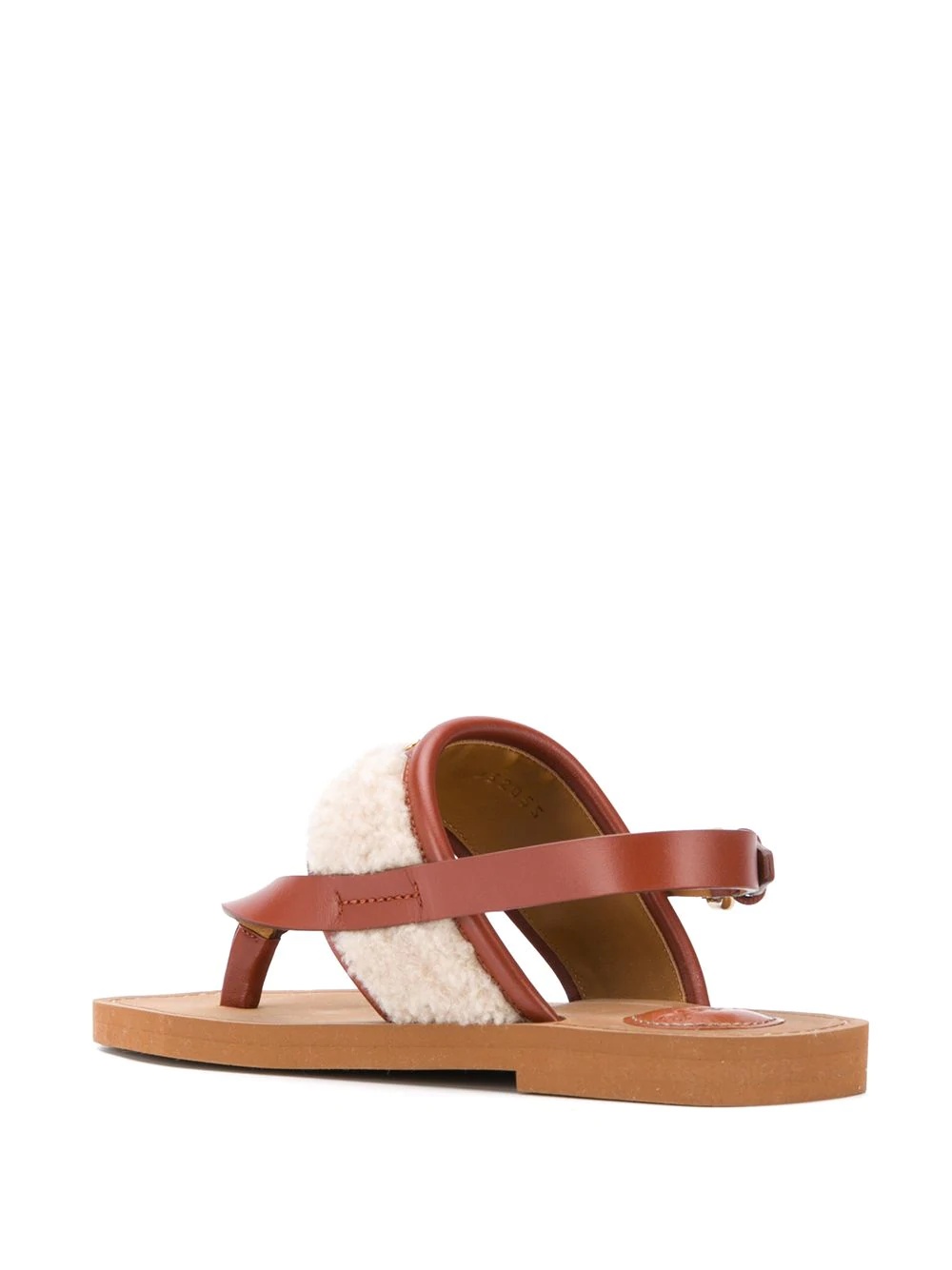 Woody flat faux-shearling sandals - 3