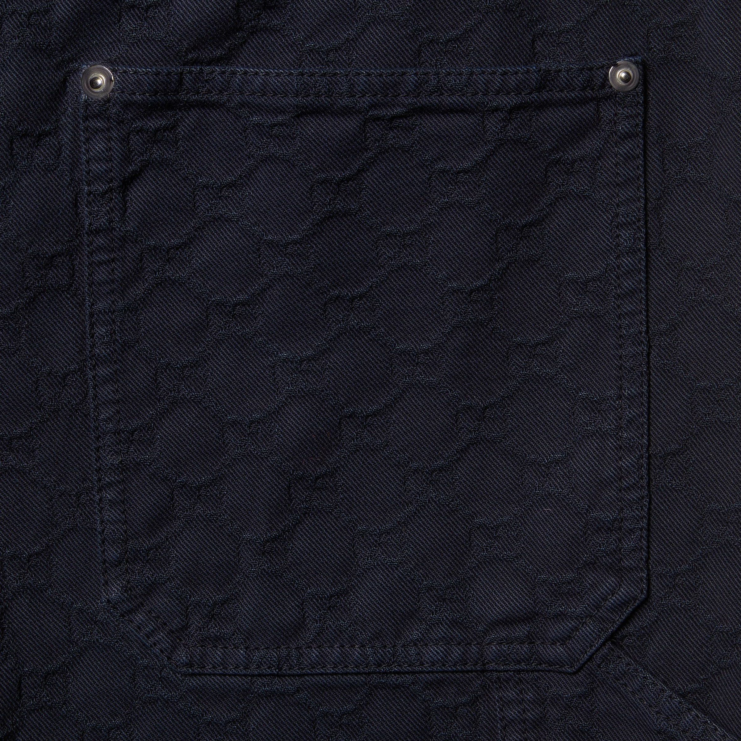 Bleached GG cotton denim jacquard pant - 7