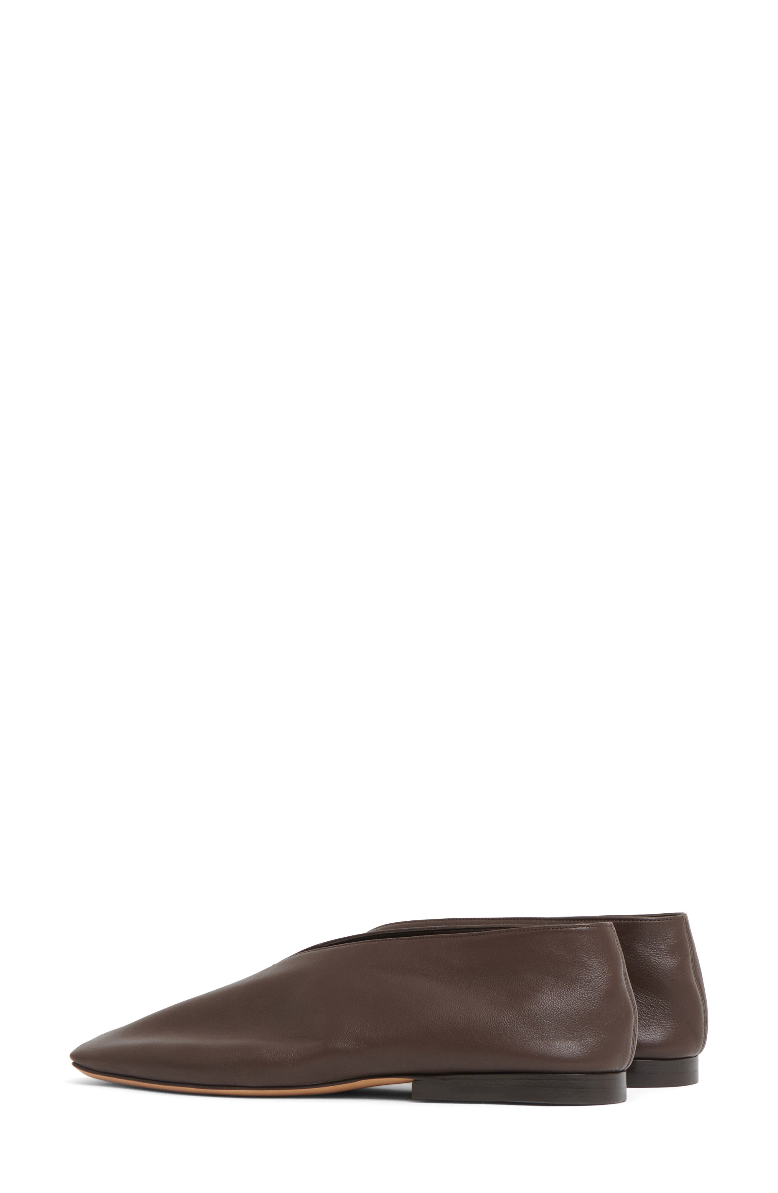Mansur Gavriel Square Toe Flat in Chocolate at Nordstrom - 2
