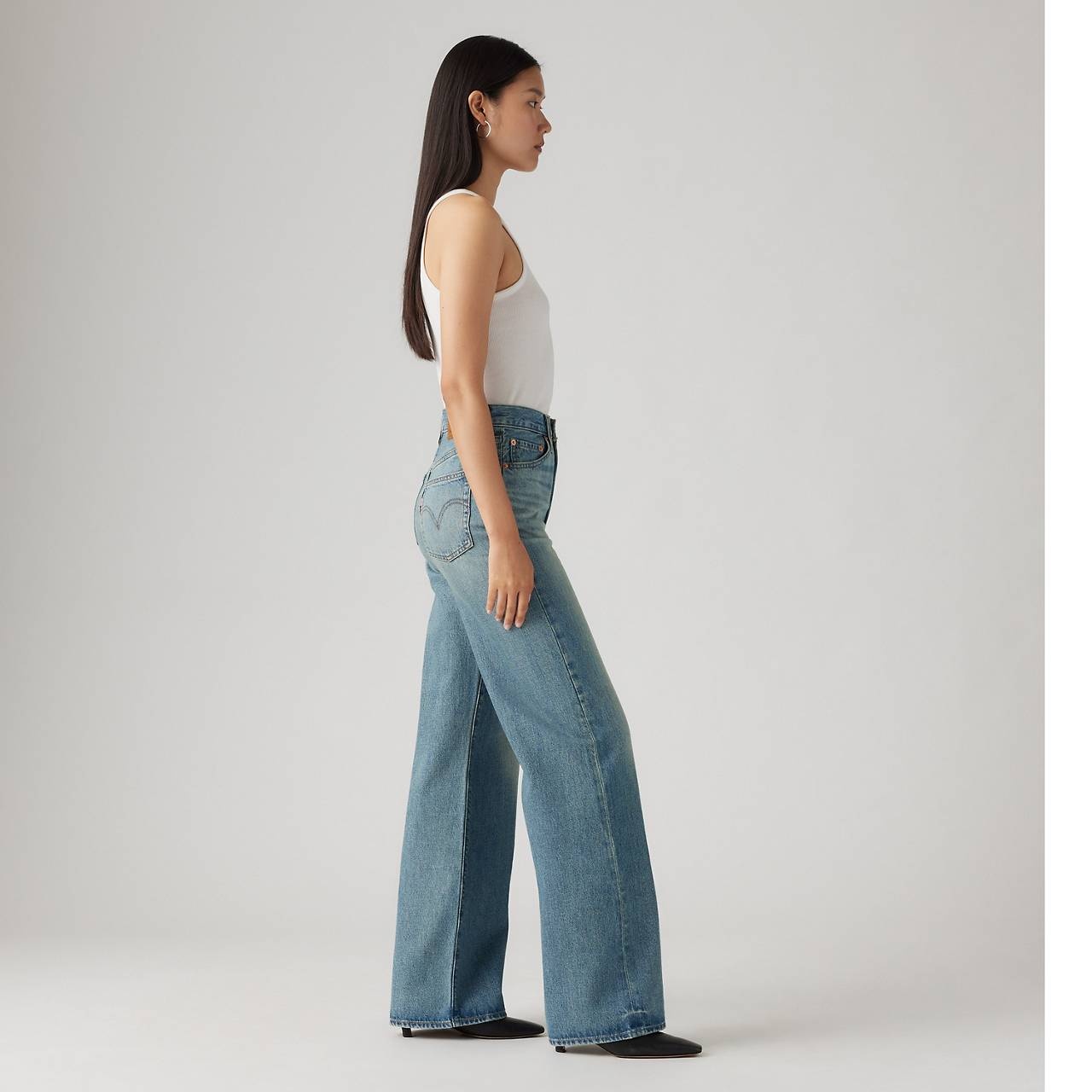 RIBCAGE WIDE LEG WOMEN'S JEANS - 6