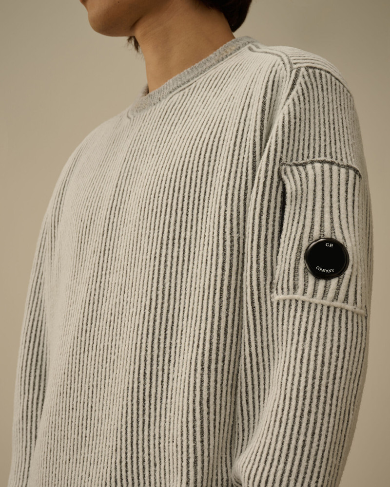 Fleece Knit Crewneck Lens Sweater 5