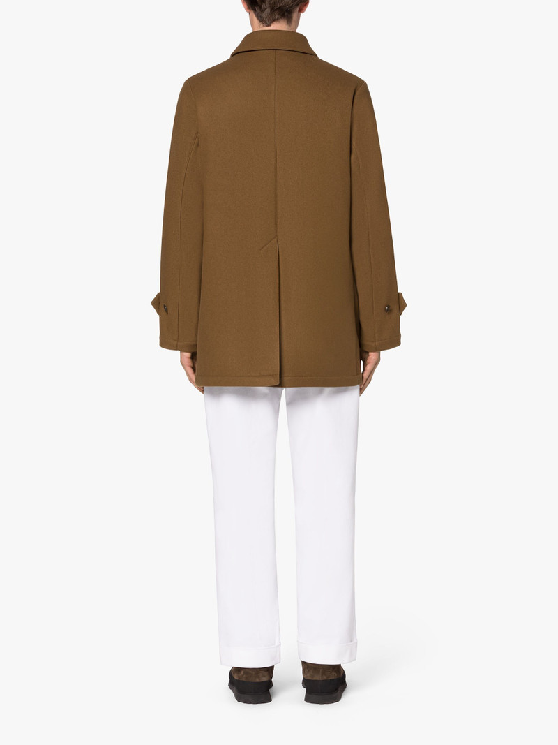 TRAVEL DARK CAMEL WOOL COAT 3