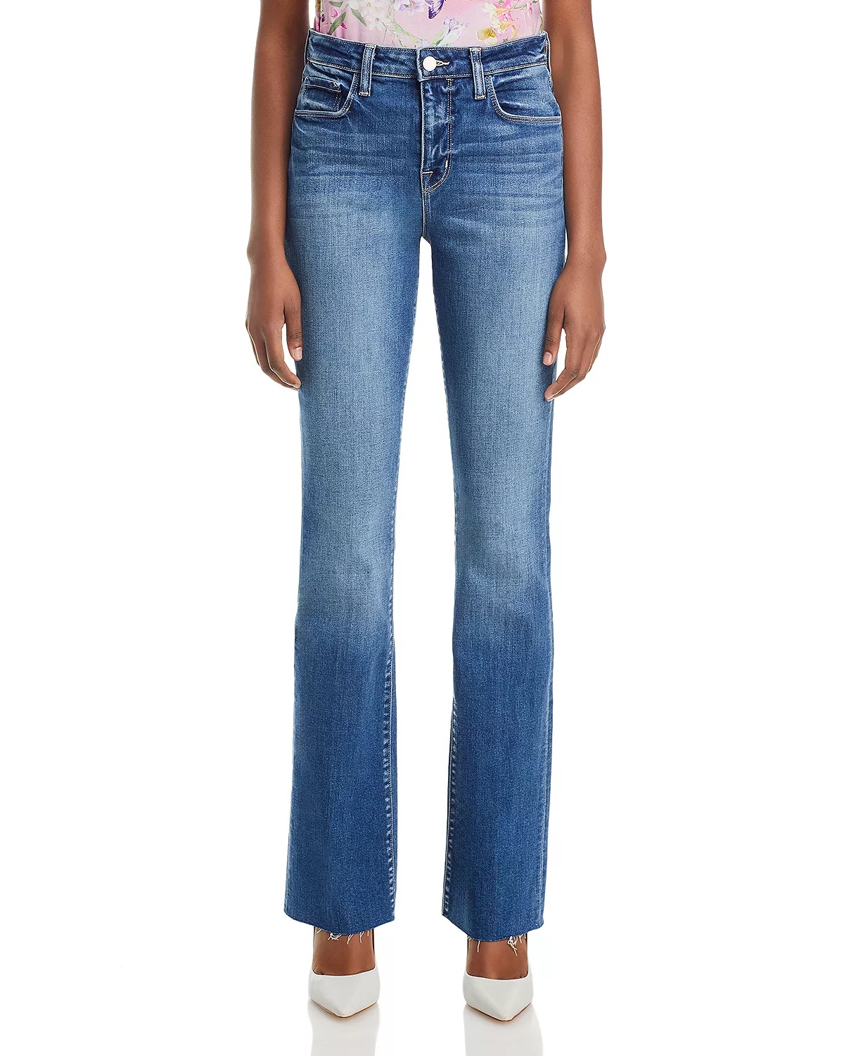 Ruth High Rise Straight Jeans in Cambridge - 7