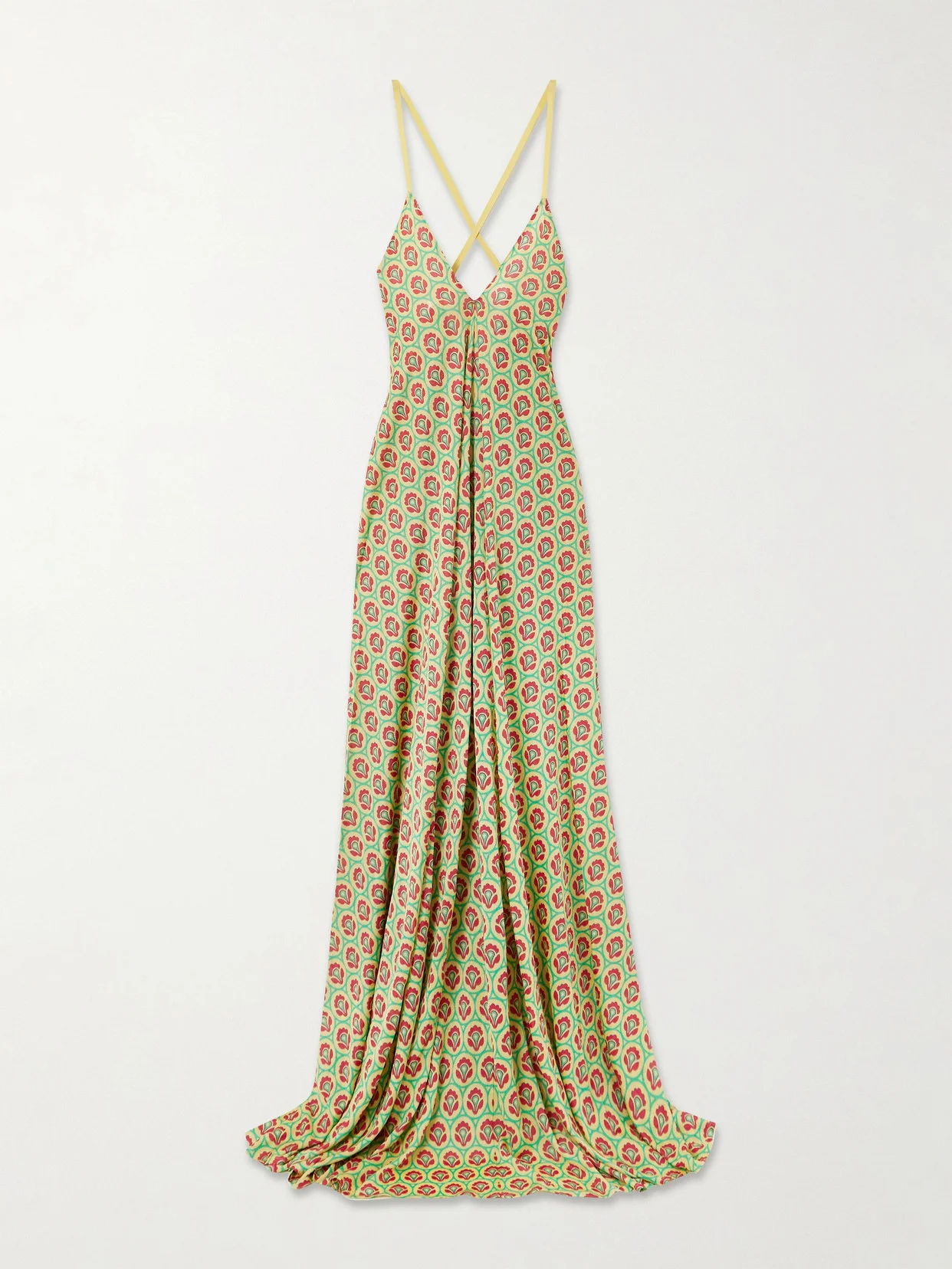 Printed Woven Maxi Dress - 1