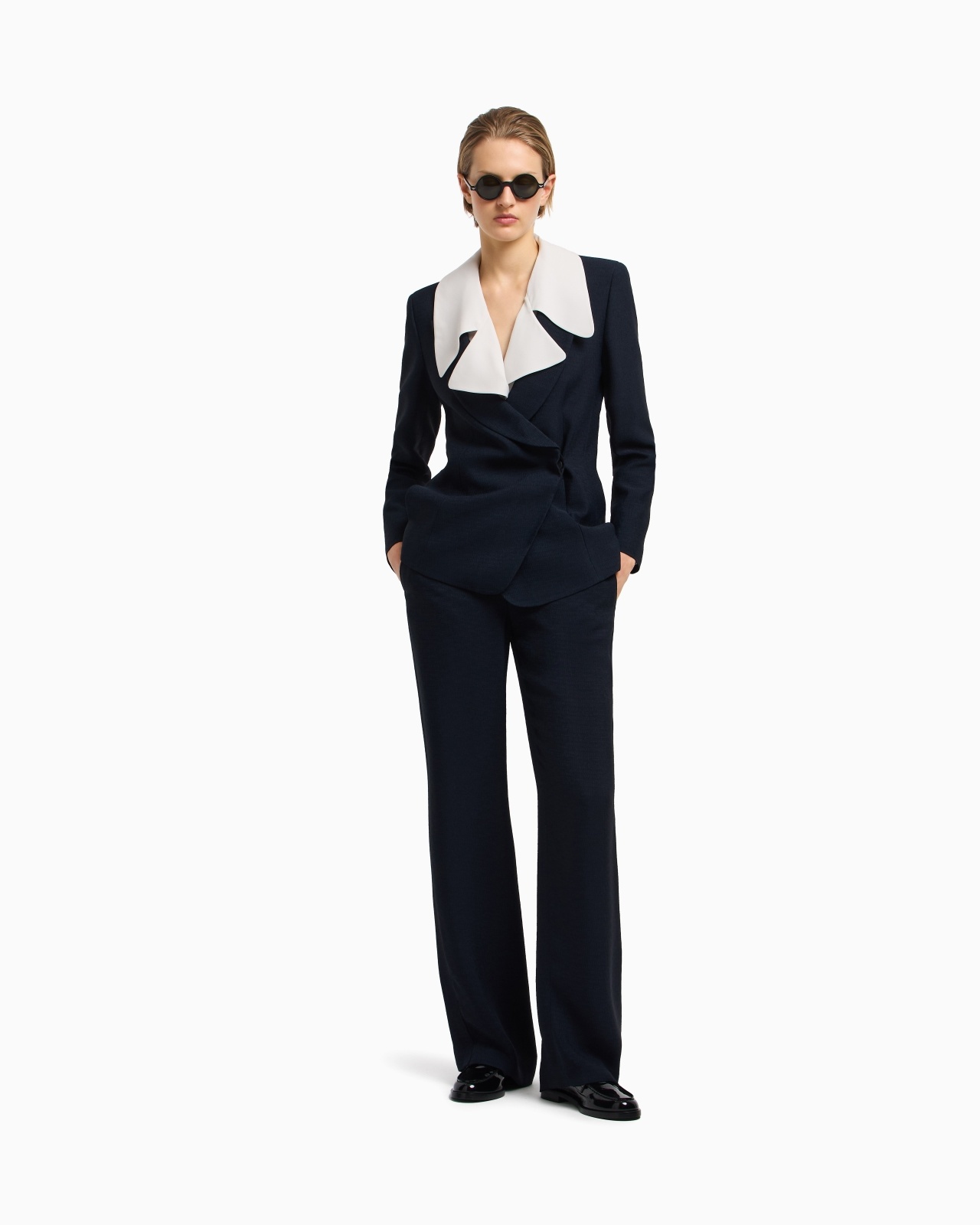 ICON BLAZER IN FLOWING, ARMURE FABRIC - 2