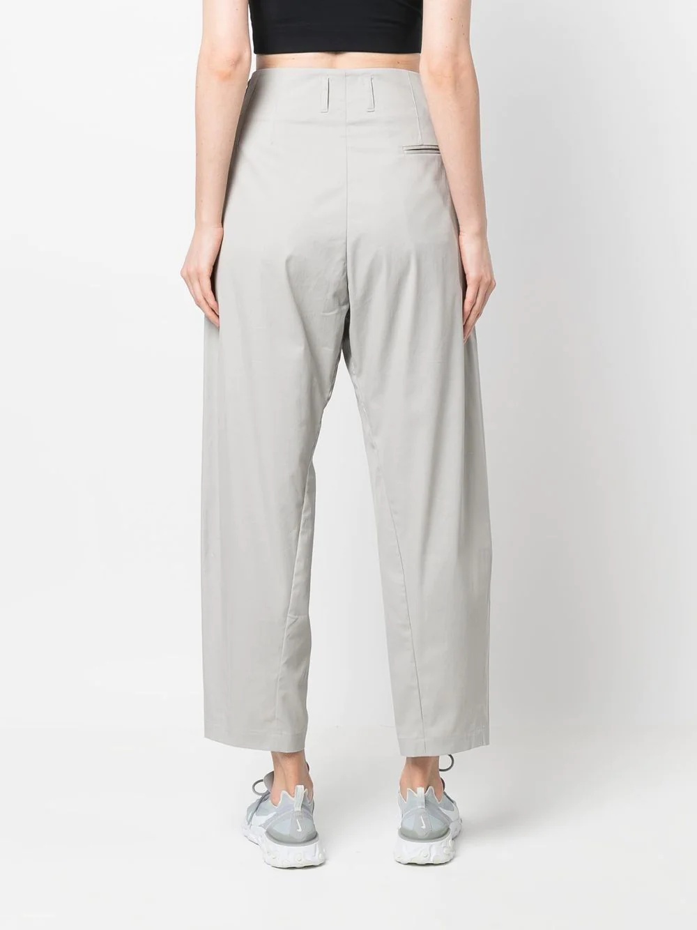 pleat-detail zip-pockets worker pants - 4