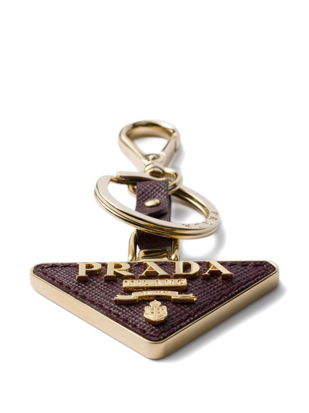 Saffiano leather keychain - 3