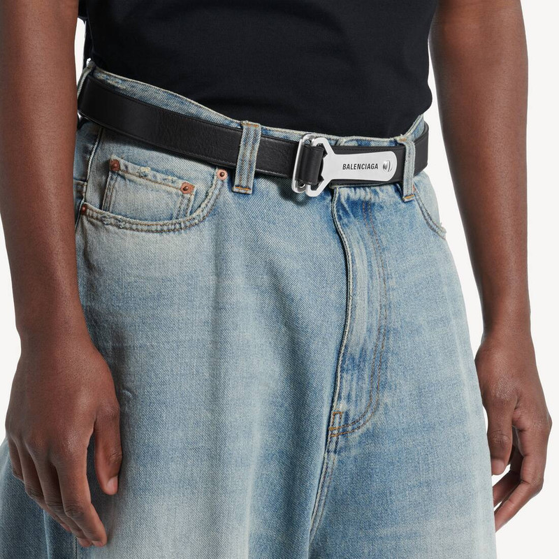 Men's Bottle Opener D Ring Belt in Black 3