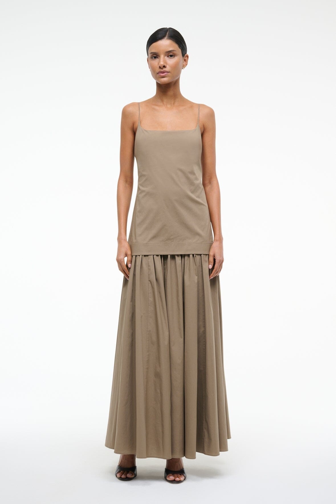 STAUD ARI DRESS TAUPE - 2