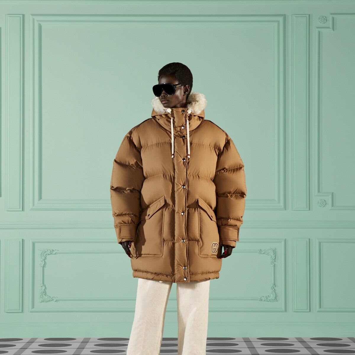 Padded cotton puffer jacket - 5