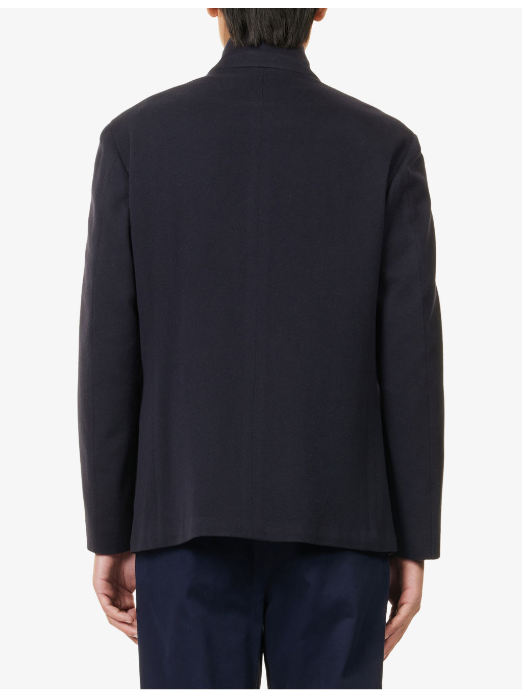 Patch-Pocket Corn-Button Wool Jacket - 4