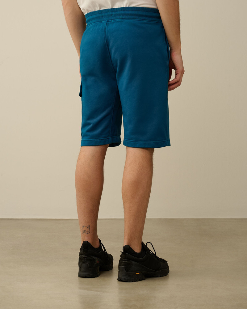 Cotton Diagonal Fleece Cargo Shorts 3