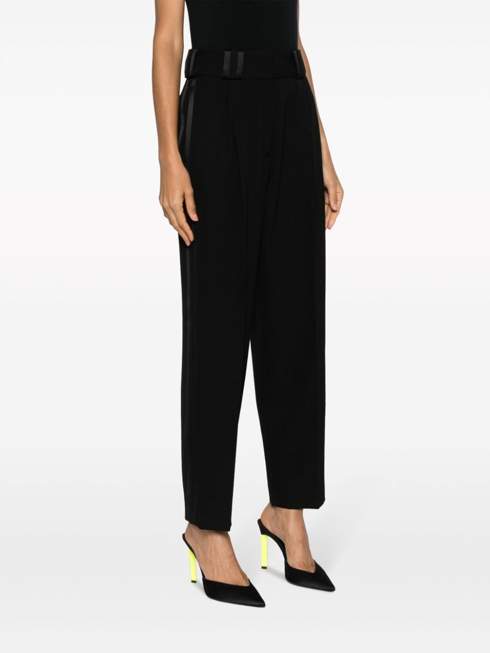 high-waist cropped trousers - 3