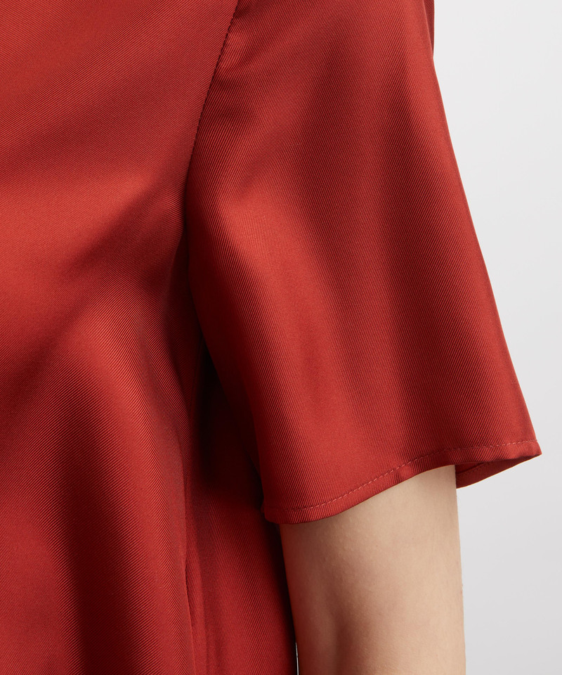 Madea Asymmetric Silk-Twill Top 5