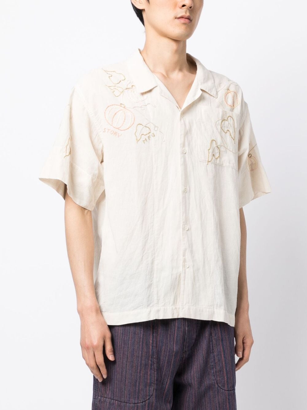 graphic-print short-sleeved shirt - 3