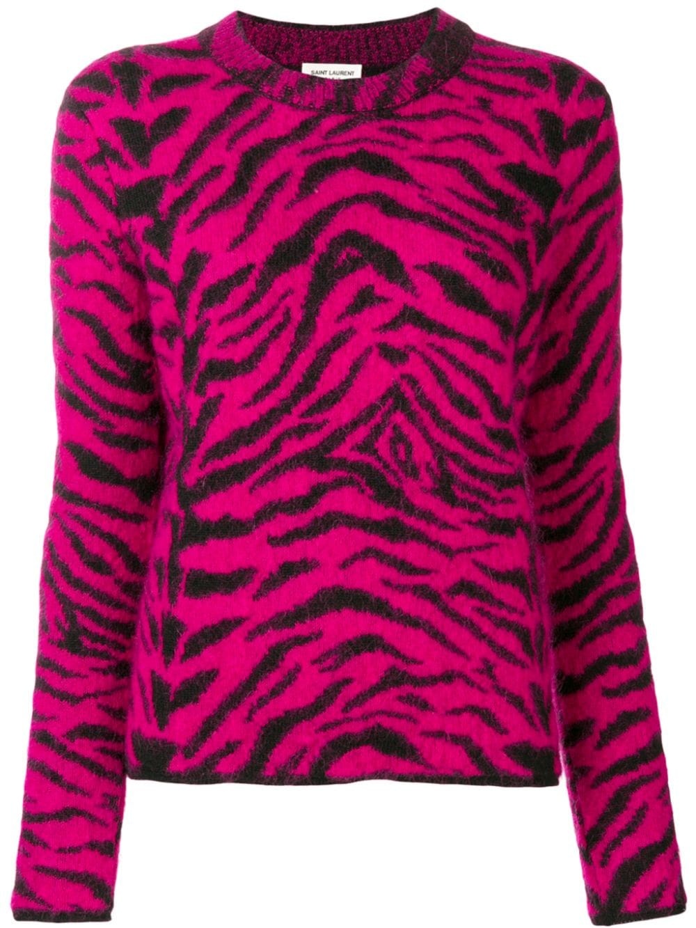 zebra intarsia jumper - 1