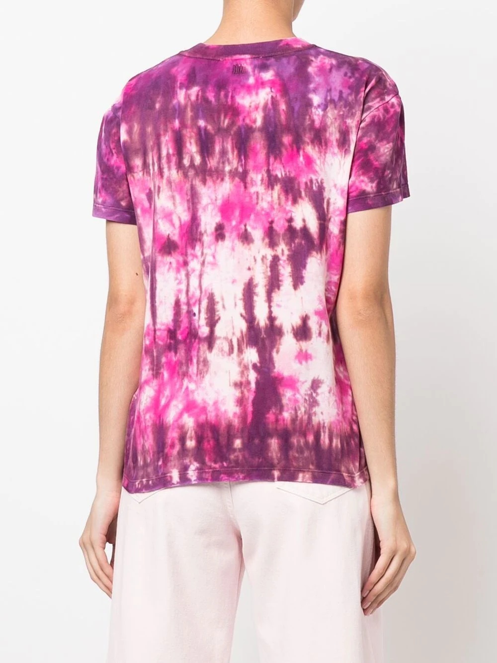 tie dye-print cotton T-shirt - 4