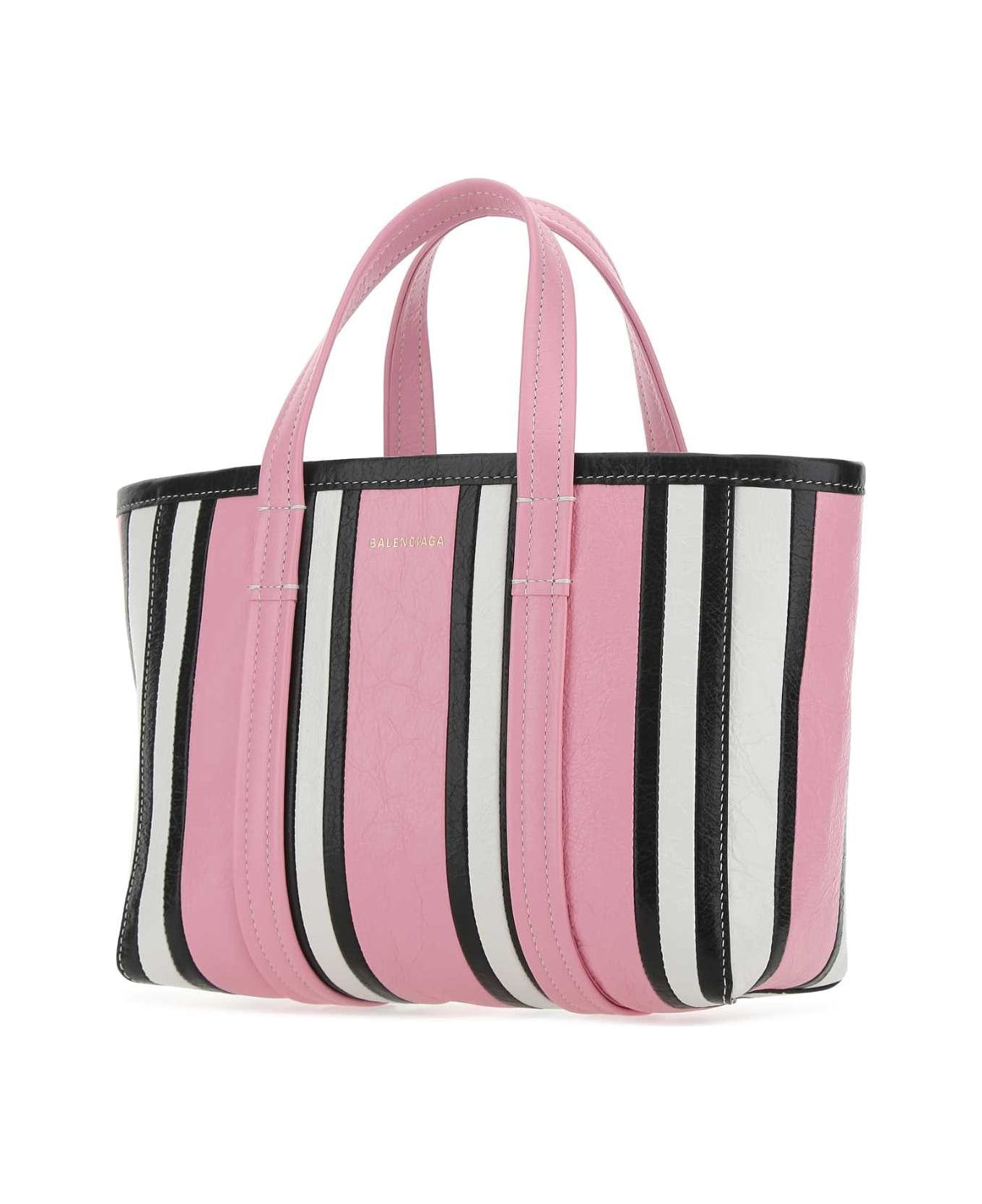 Multicolor Leather Small Barbes Shopping Bag - 2