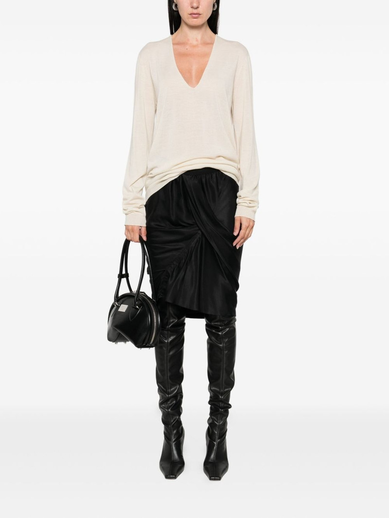 Rick Owens v-neck wool sweater outlook