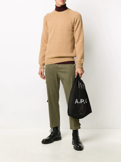 A.P.C. ribbed edge crew neck jumper outlook