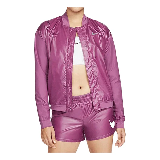 (WMNS) Nike Casual Short Woven Jacket Purple DD6848-507 - 1