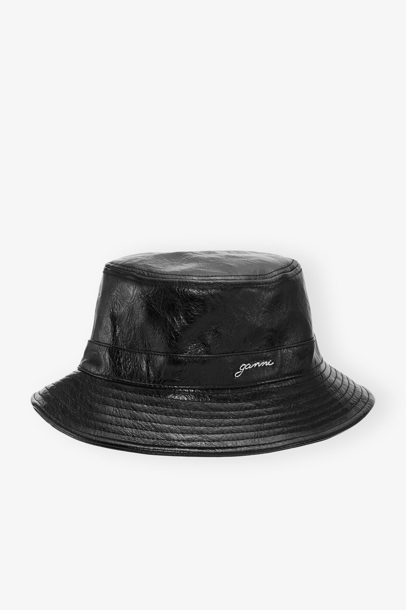 BLACK NAPLACK BUCKET HAT - 1