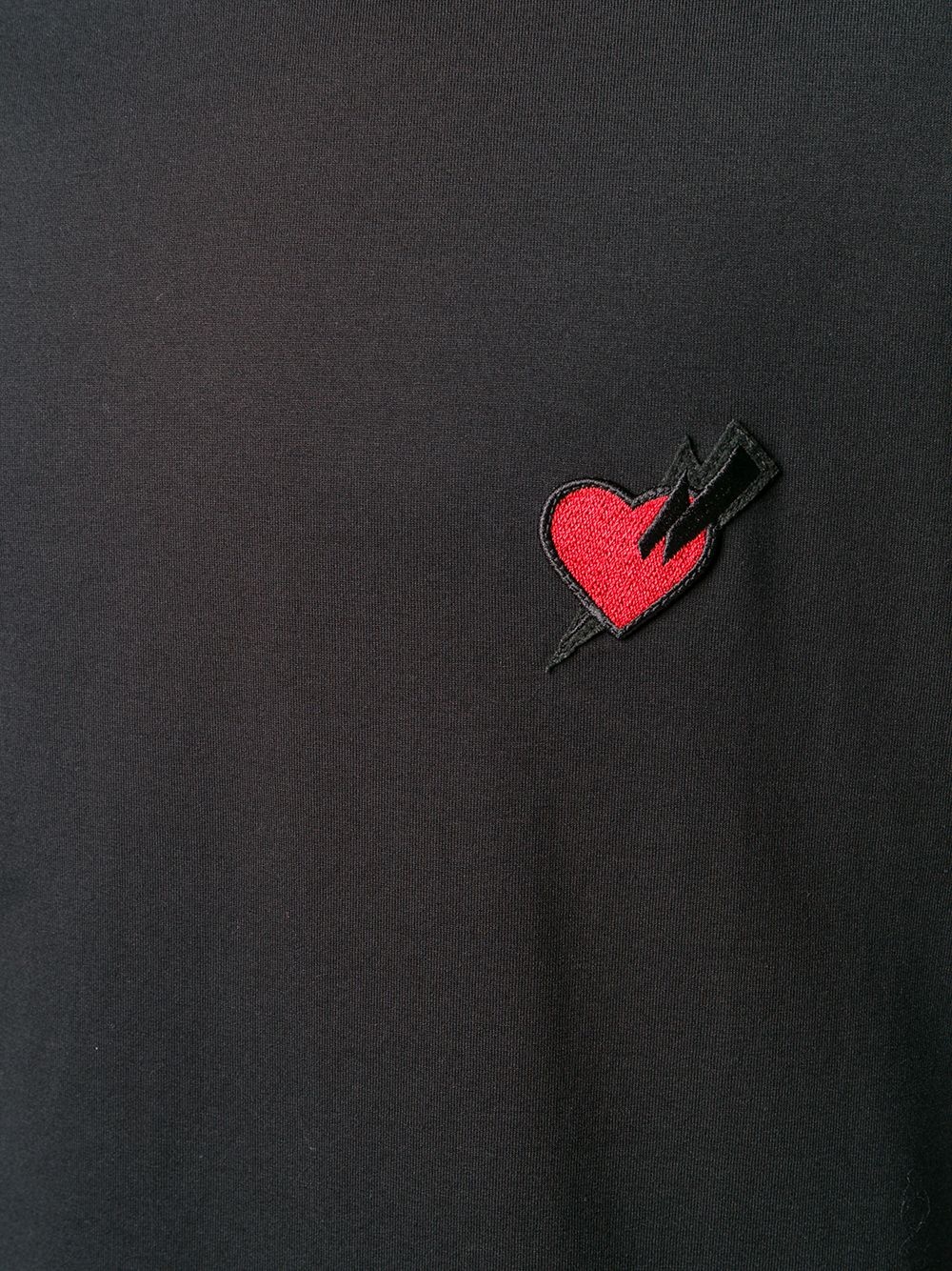 Lightning Bolt heart patch T-shirt - 5