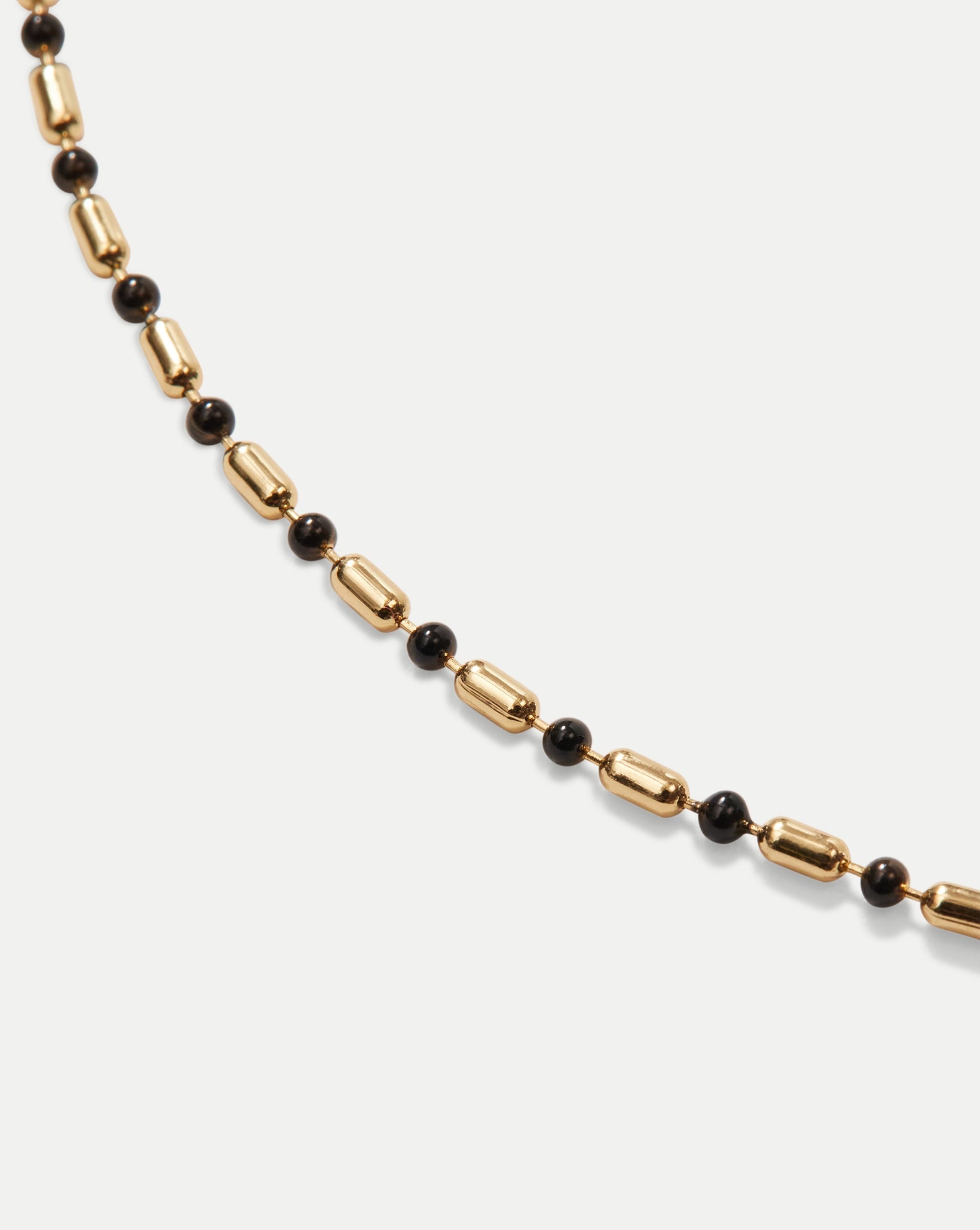 LONG ENAMEL BEAD CHAIN NECKLACE - 5