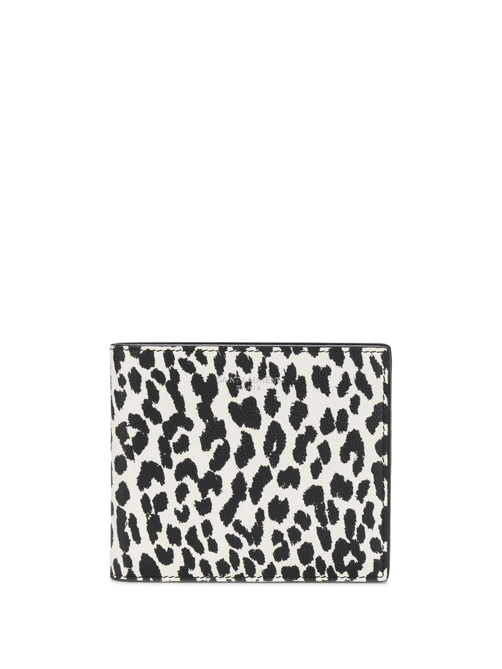 leopard print leather wallet - 1