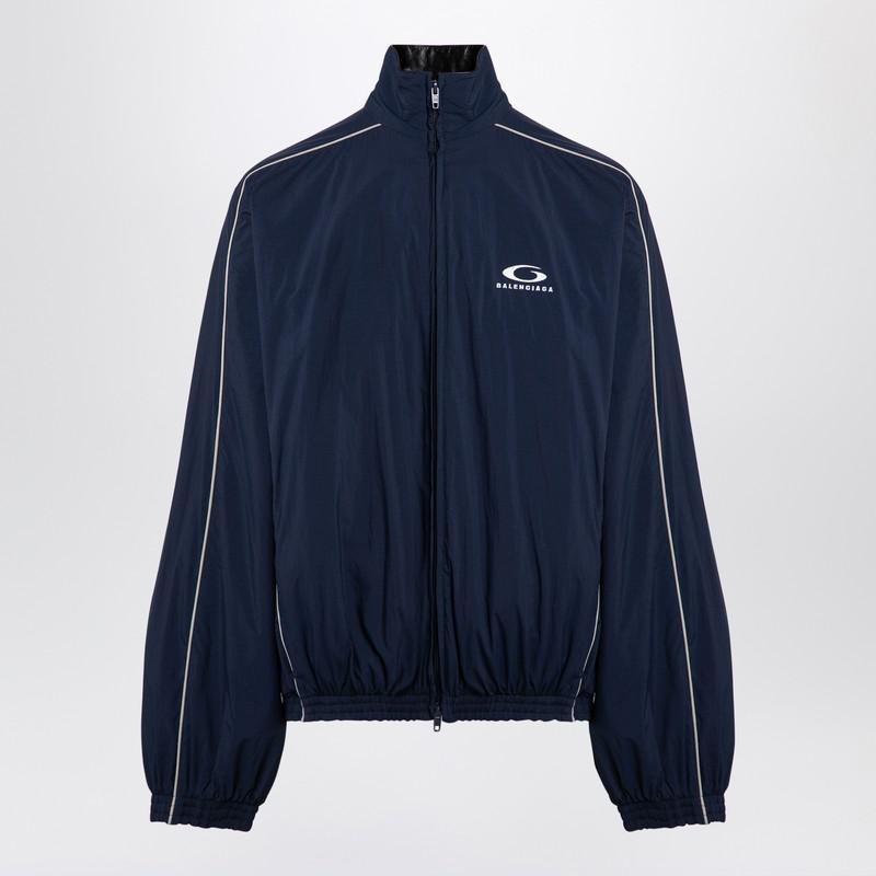 Balenciaga Loop Sports Icon Navy Tracksuit Jacket - 2