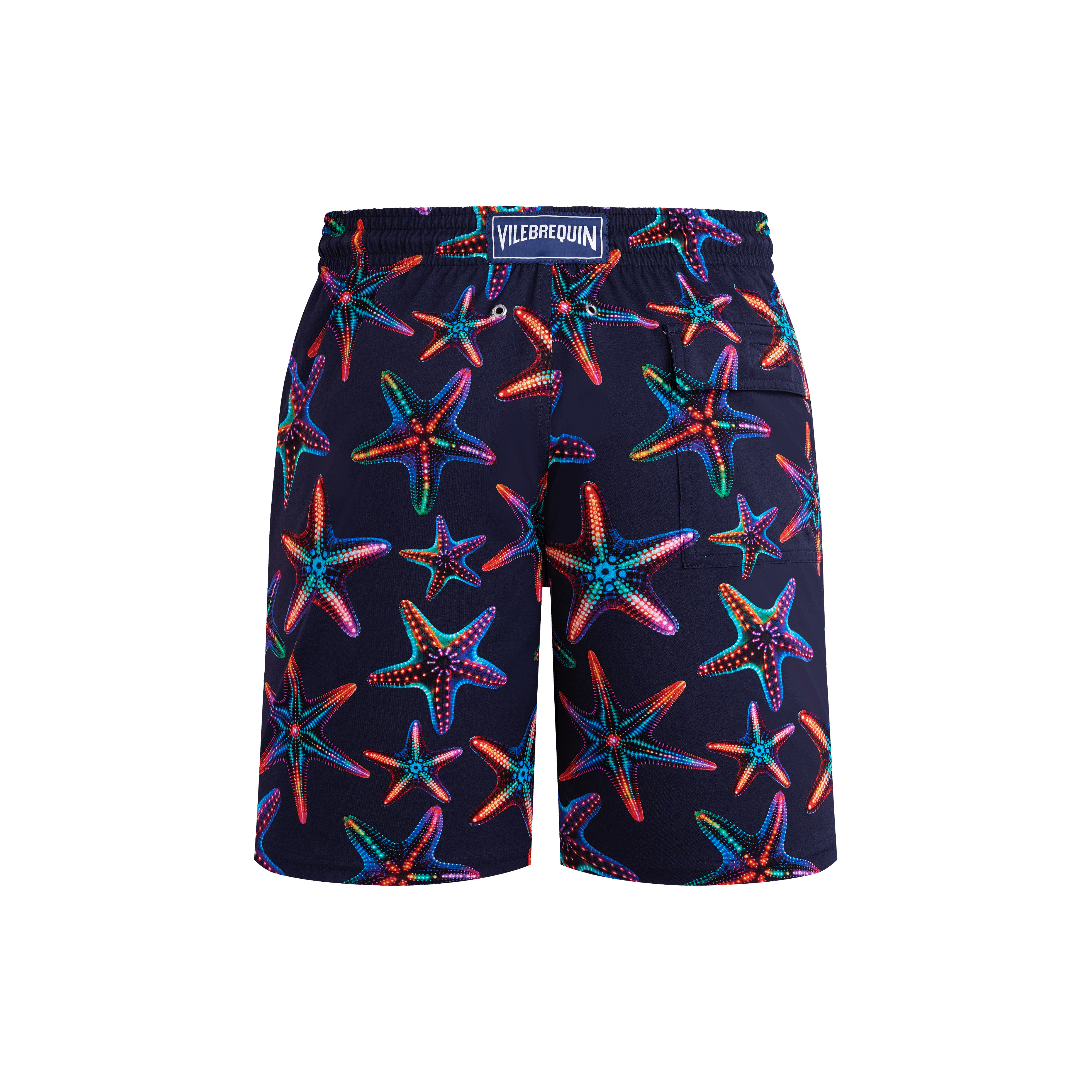 Men Long Stretch Swim Shorts Disco Stars - 2