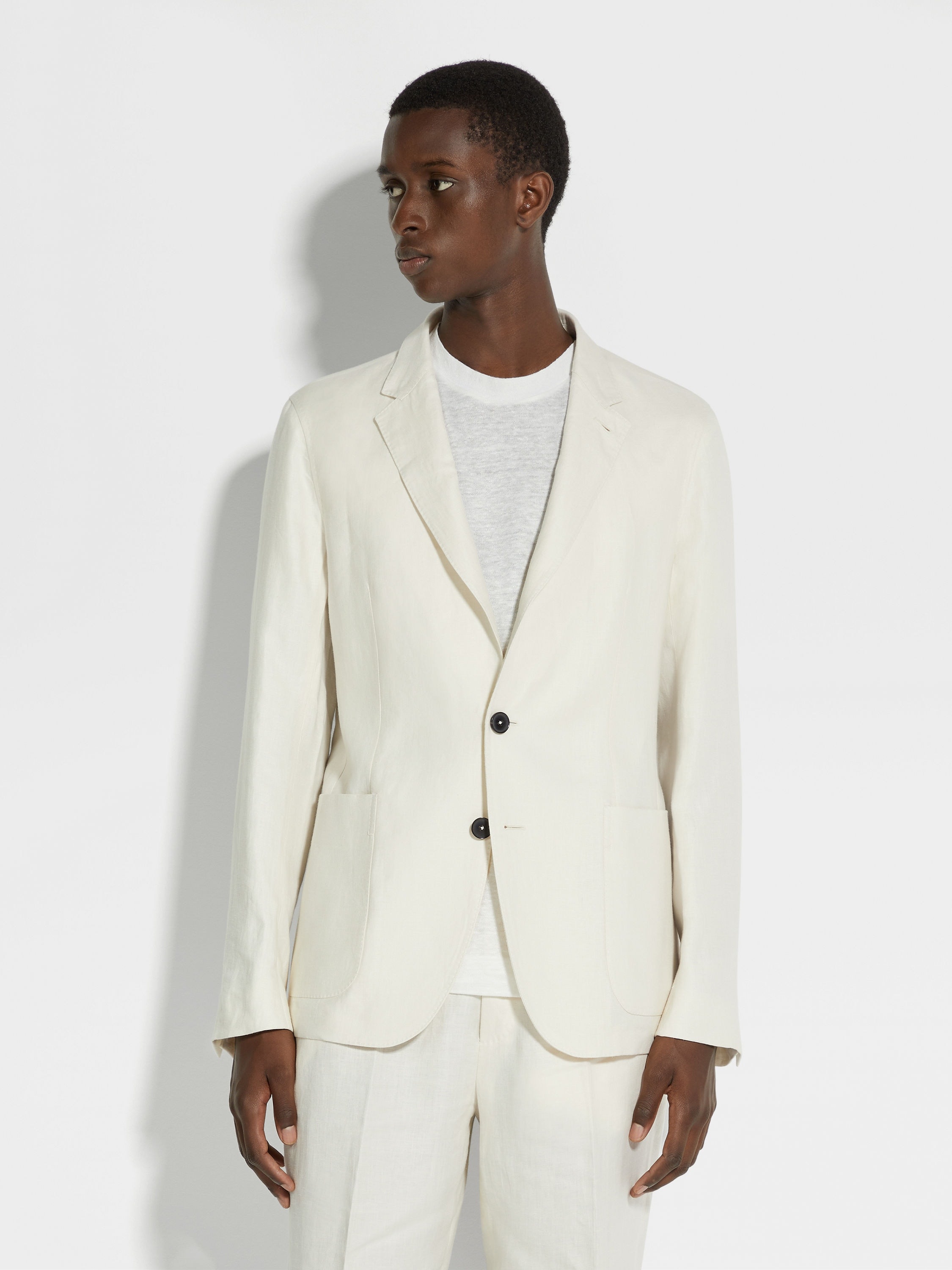 OFF WHITE OASI LINO SHIRT JACKET - 4