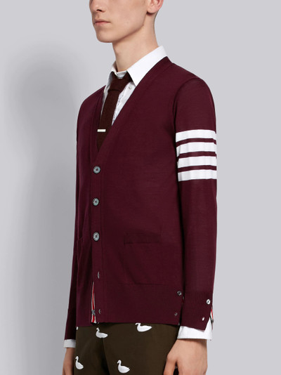 Thom Browne Fine Merino Wool V-Neck Cardigan outlook