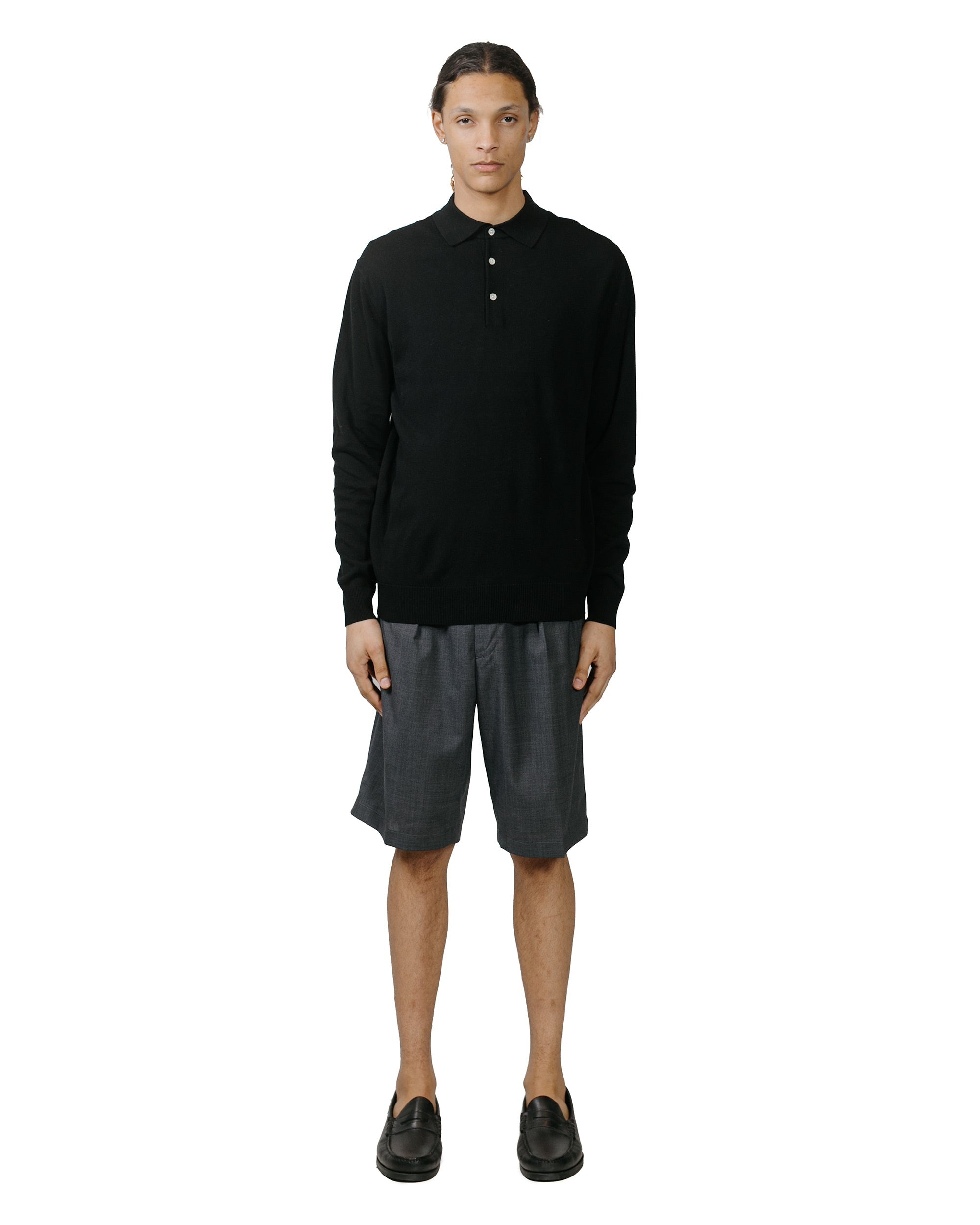 Knit Polo 12G Black - 4