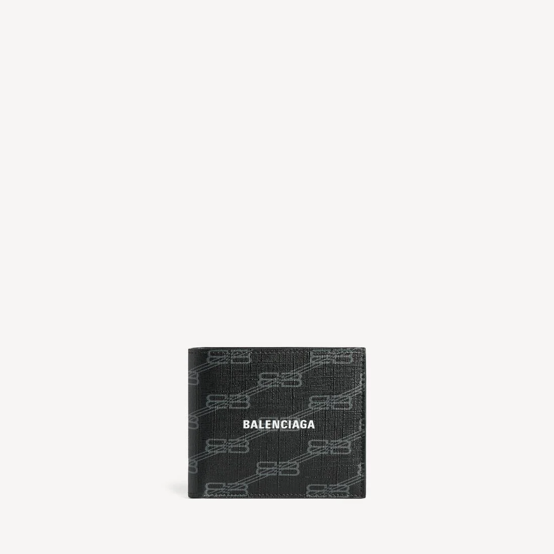 signature square folded wallet bb monogram coated canvas - 1