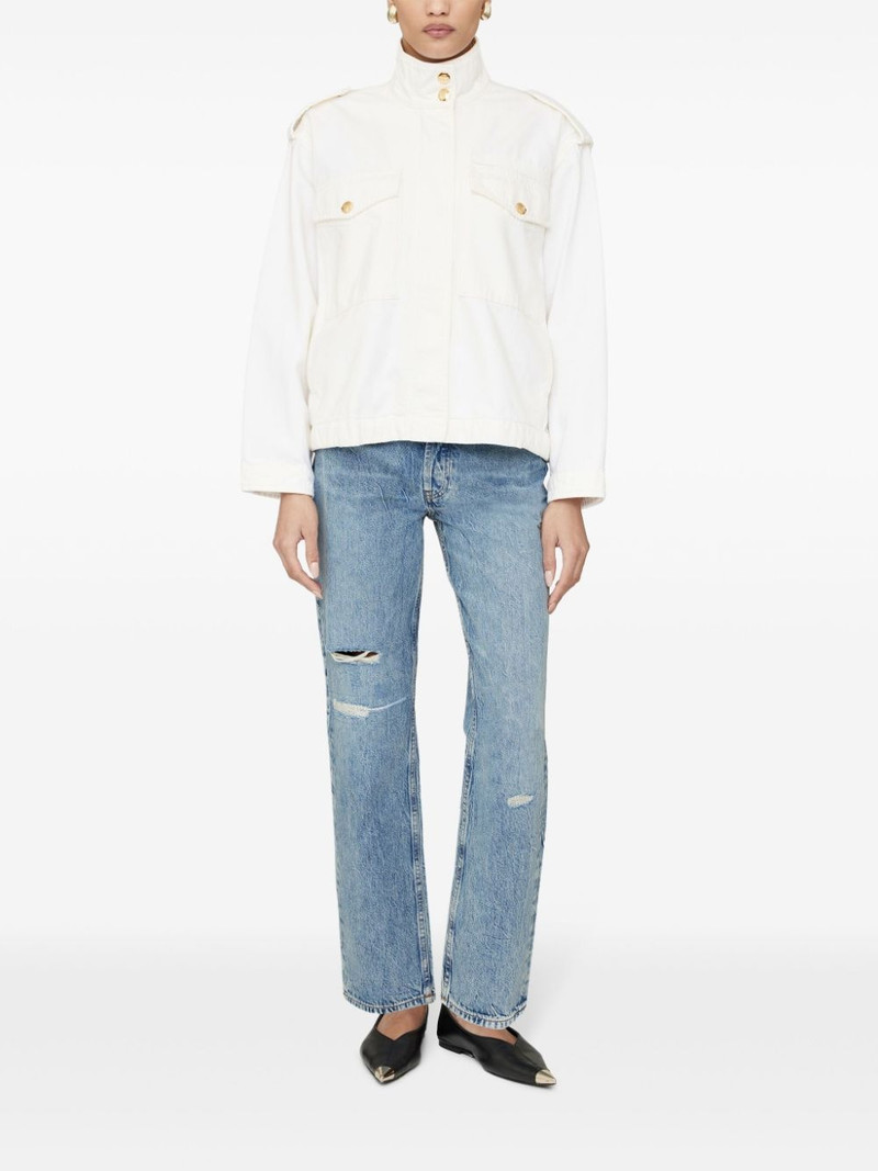 ANINE BING Audrey logo-buttons jacket outlook