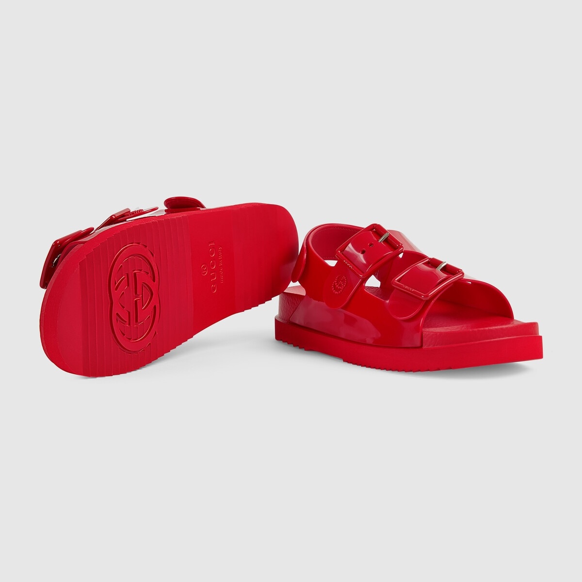 Women's sandal with mini Double G - 5