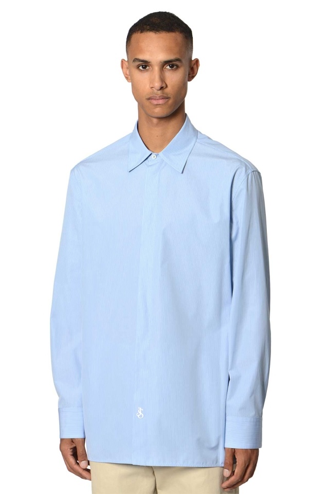 ジルサンダー Jil Sander Monday A.M. Shirt Jil Sander JIL SANDER Monday A.M. Shirt Blue | wrongweather
