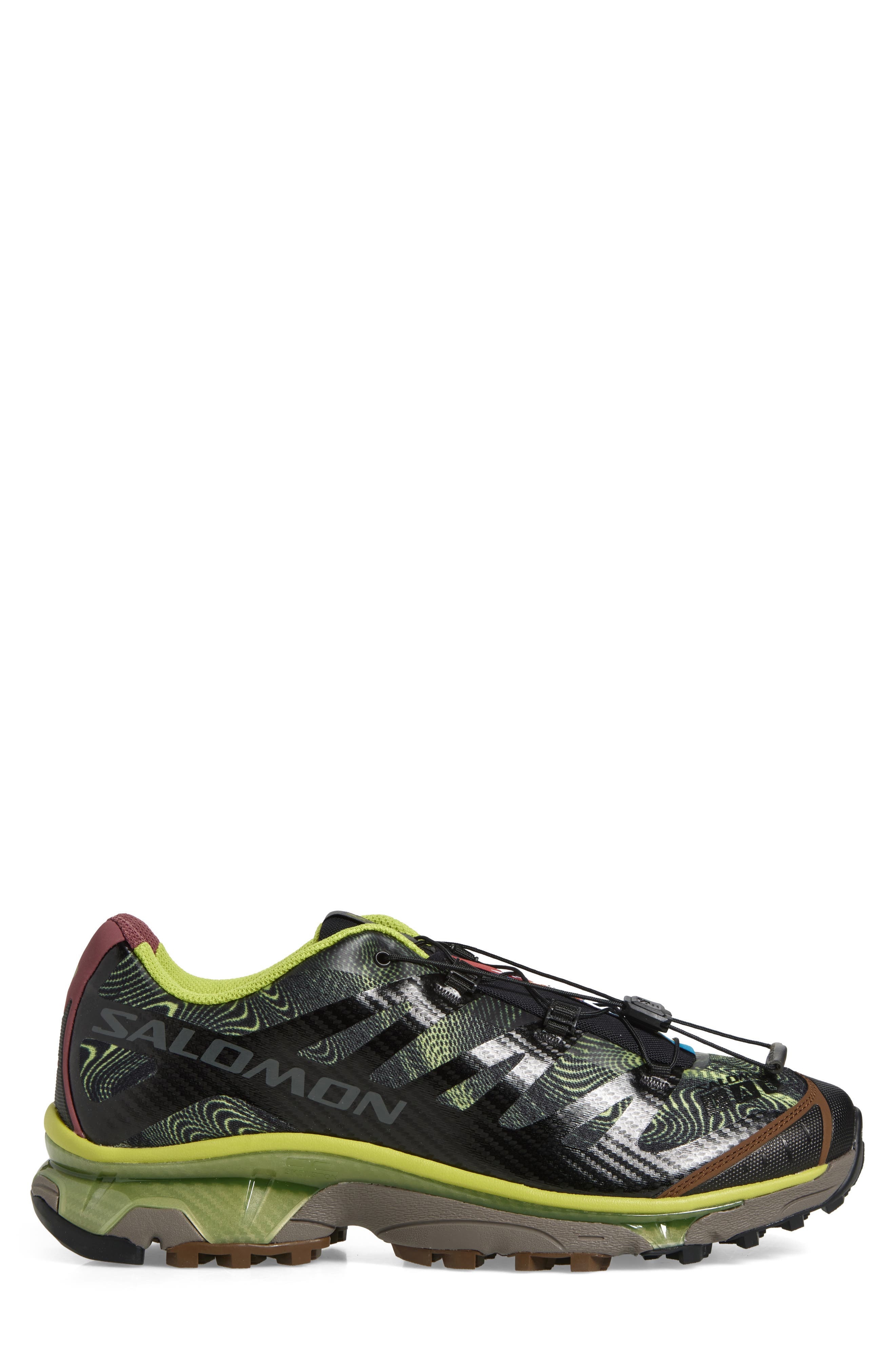 Salomon XT-4 OG Rave at Dawn Sneaker in Black/Dark Citron at Nordstrom - 3