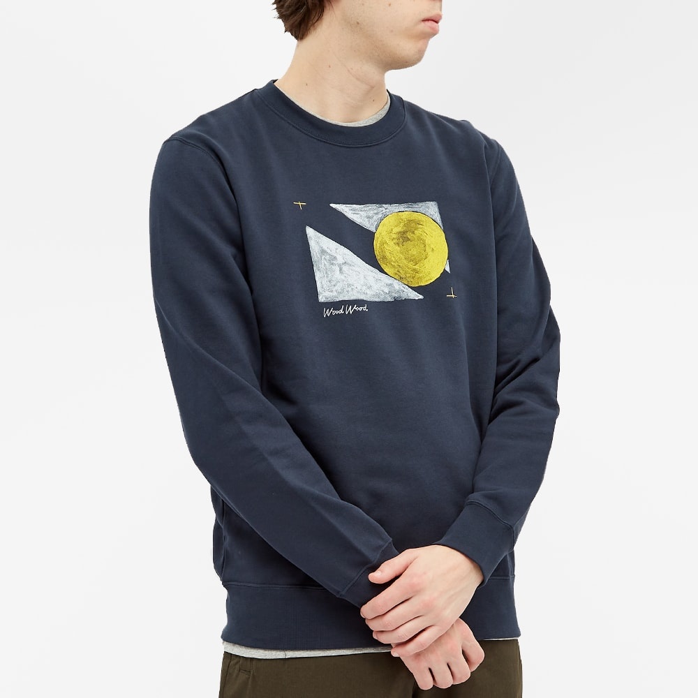 Wood Wood Hugh Flag Sketch Crew Sweat - 5