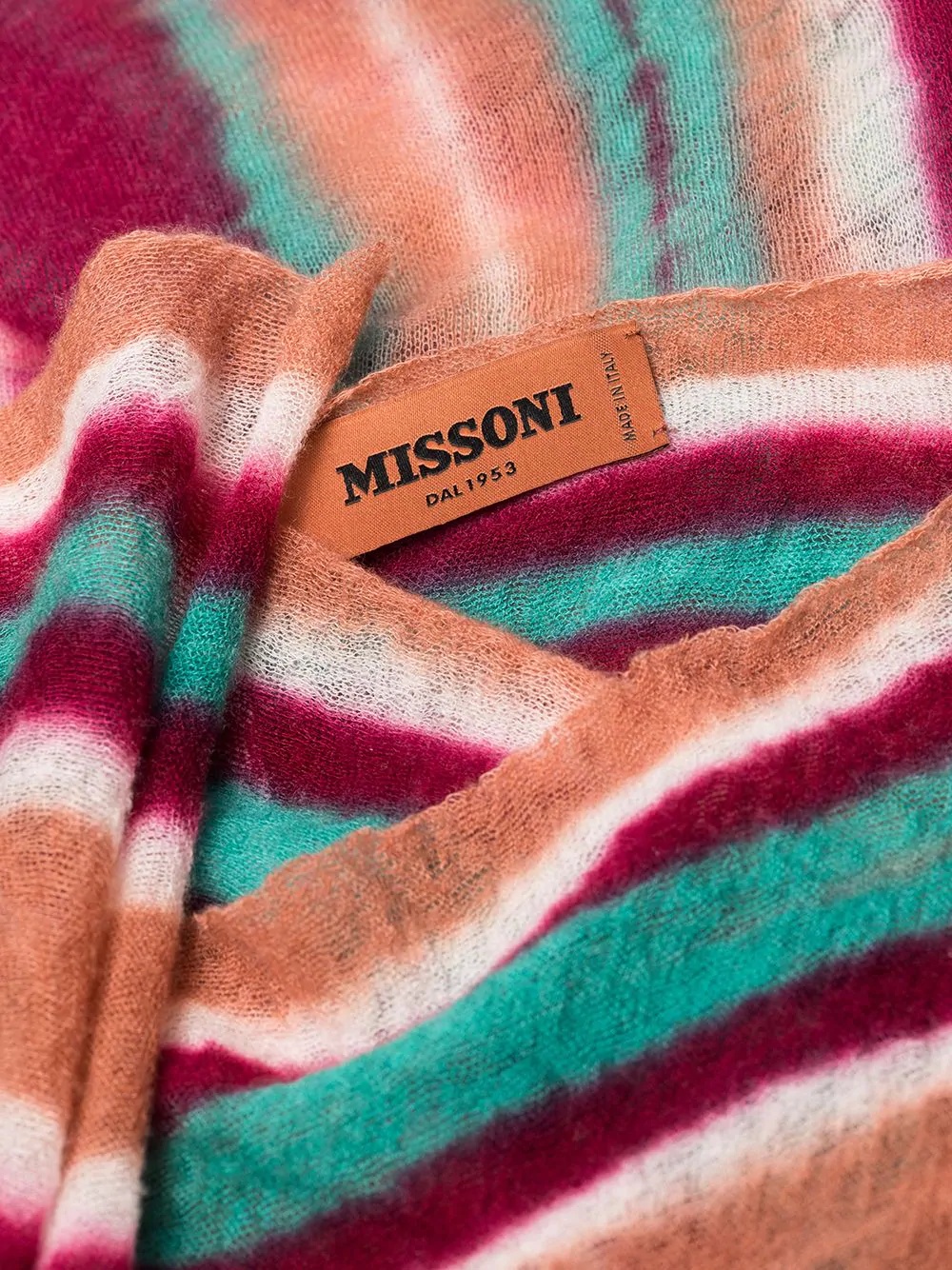 striped cashmere scarf - 2