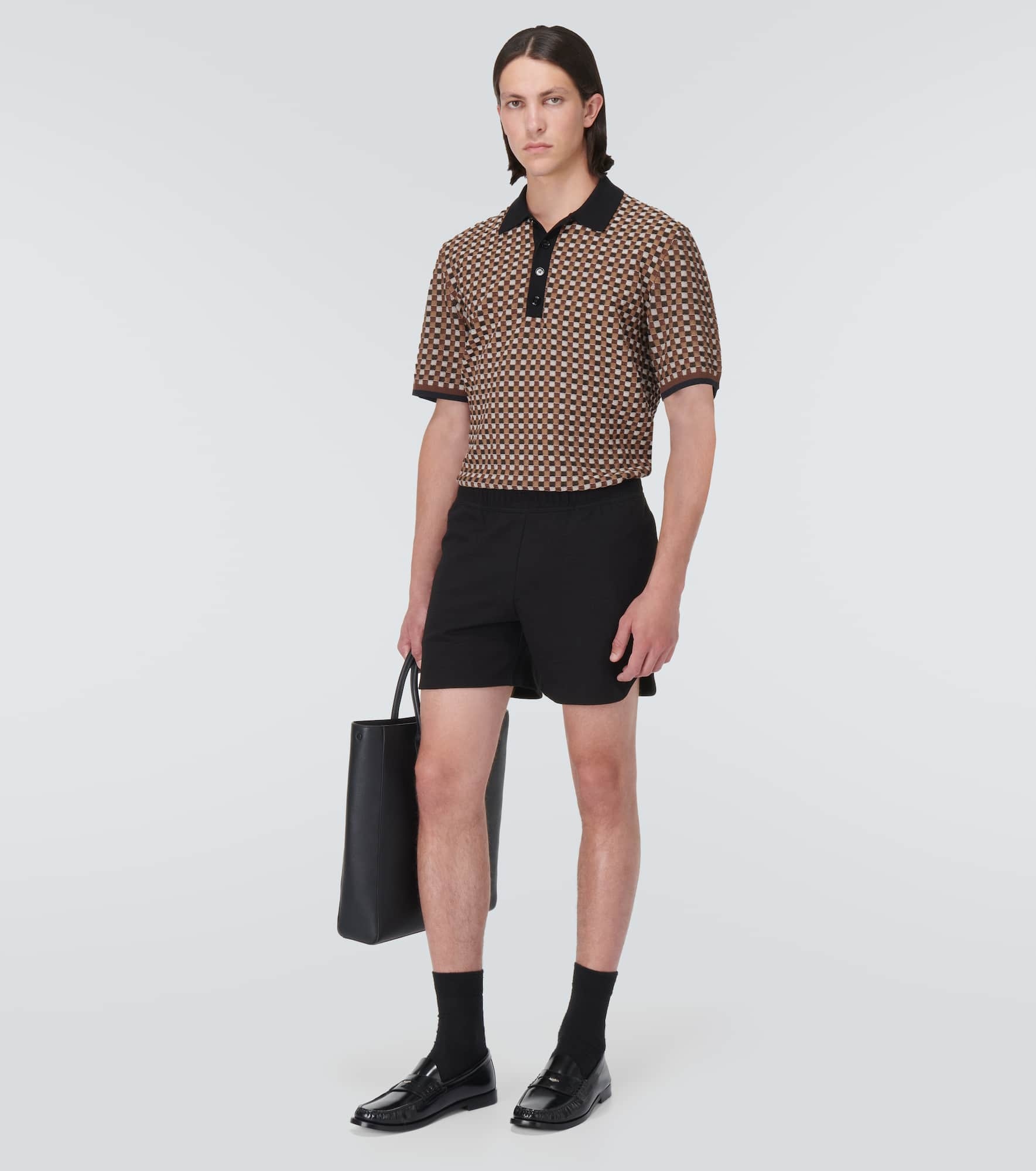 EKD jacquard cotton-blend shorts - 2