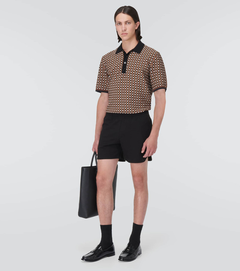 Burberry EKD jacquard cotton-blend shorts outlook