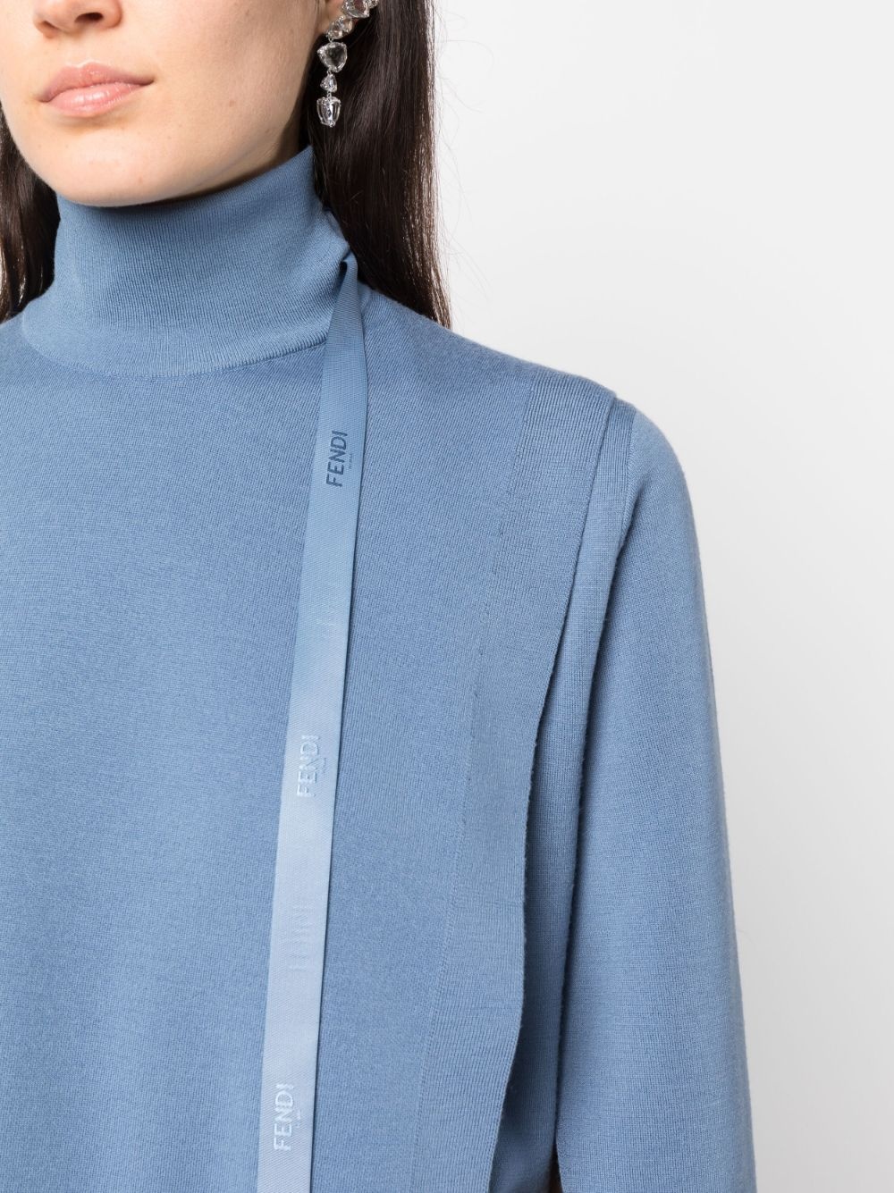 logo-detail wool sweater - 5