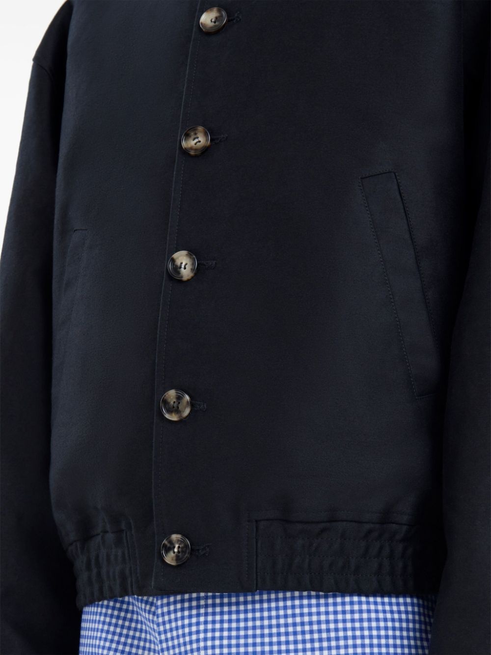 logo-embroidered hooded jacket - 6
