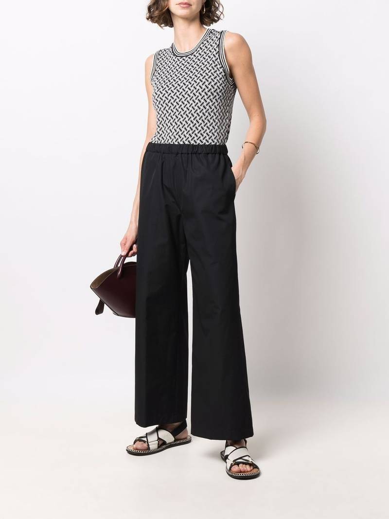 Aspesi poplin wide-leg trousers outlook