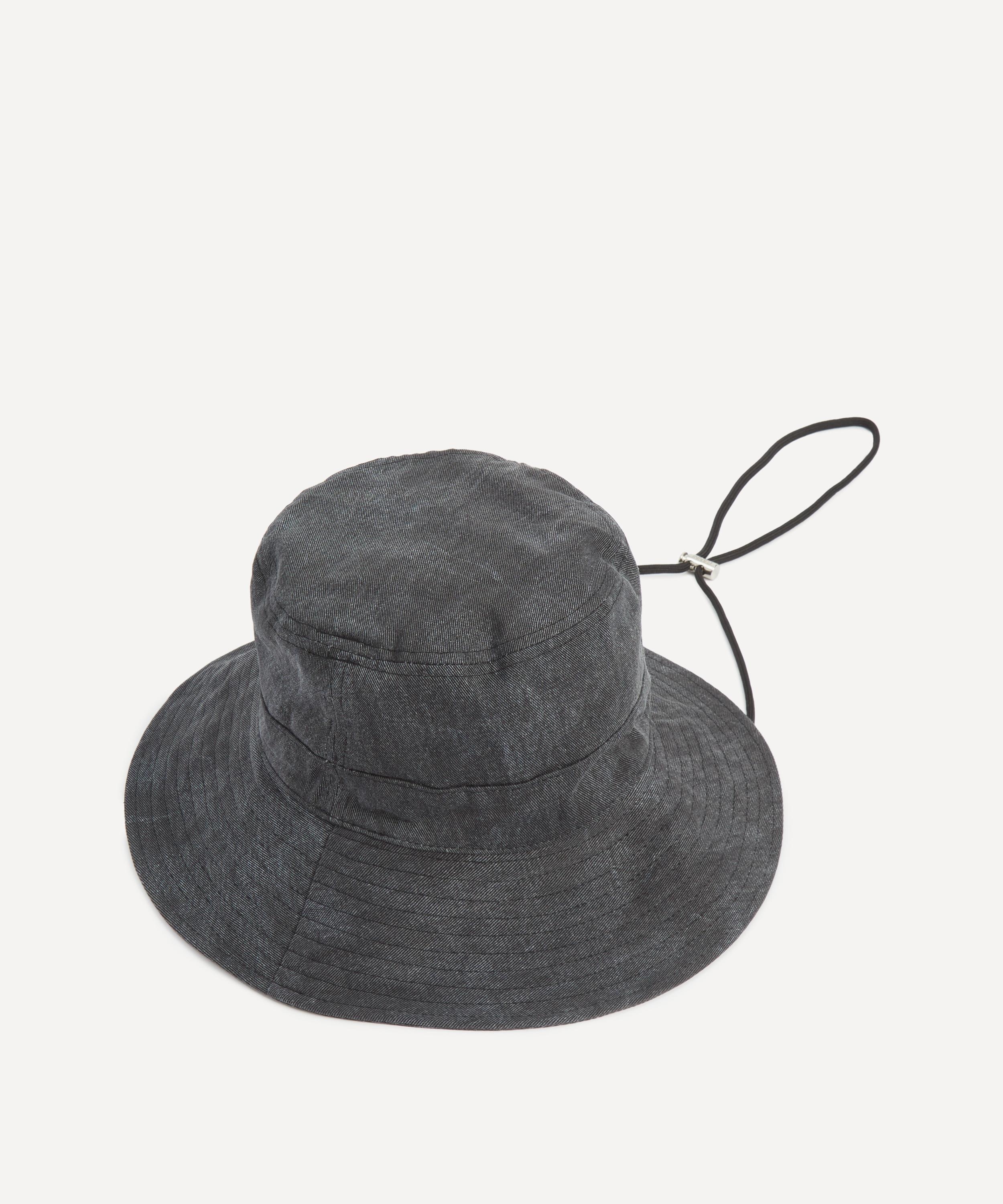 Black Denim Bucket Hat - 2