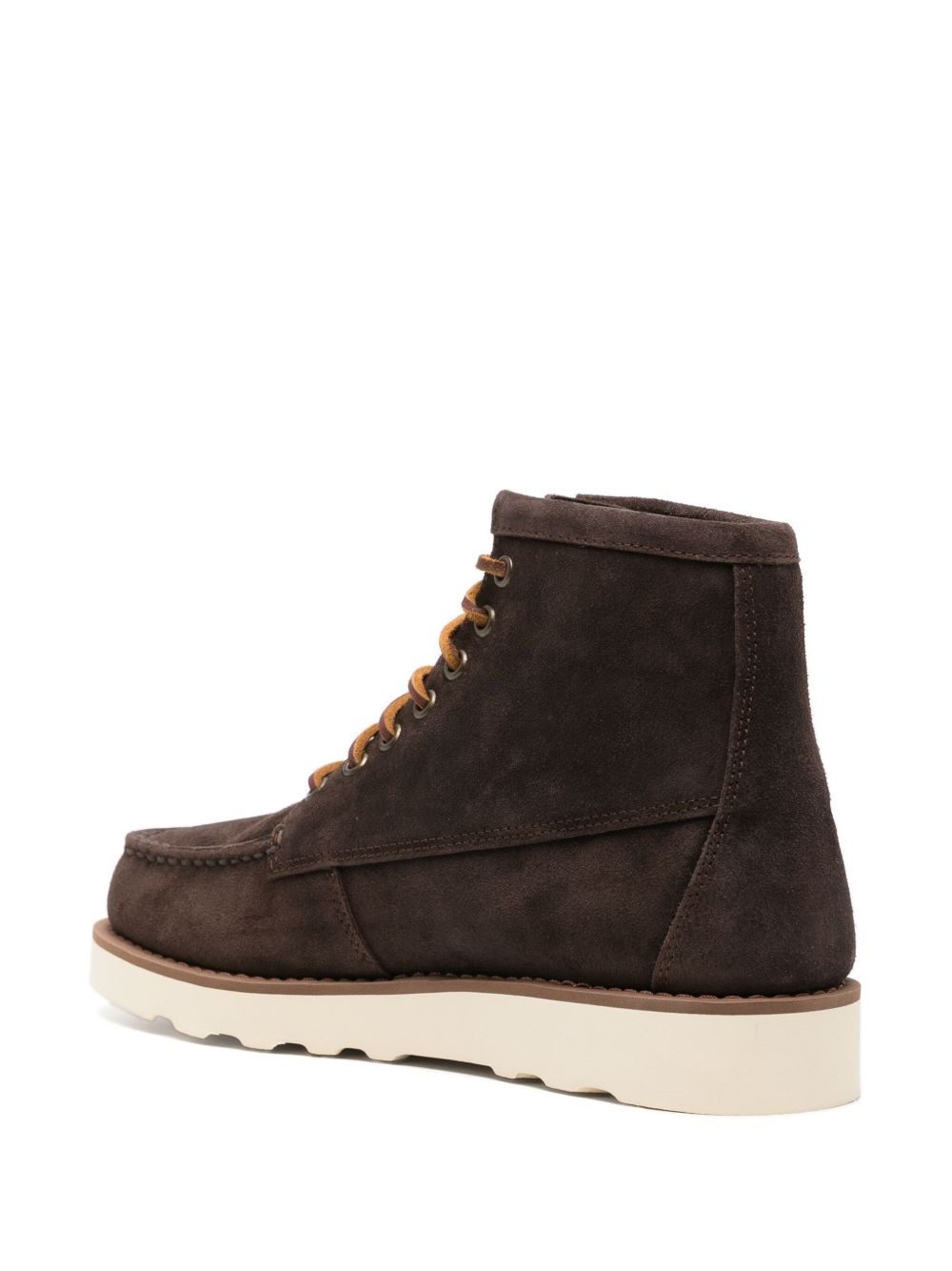 lace-up suede ankle boots - 3