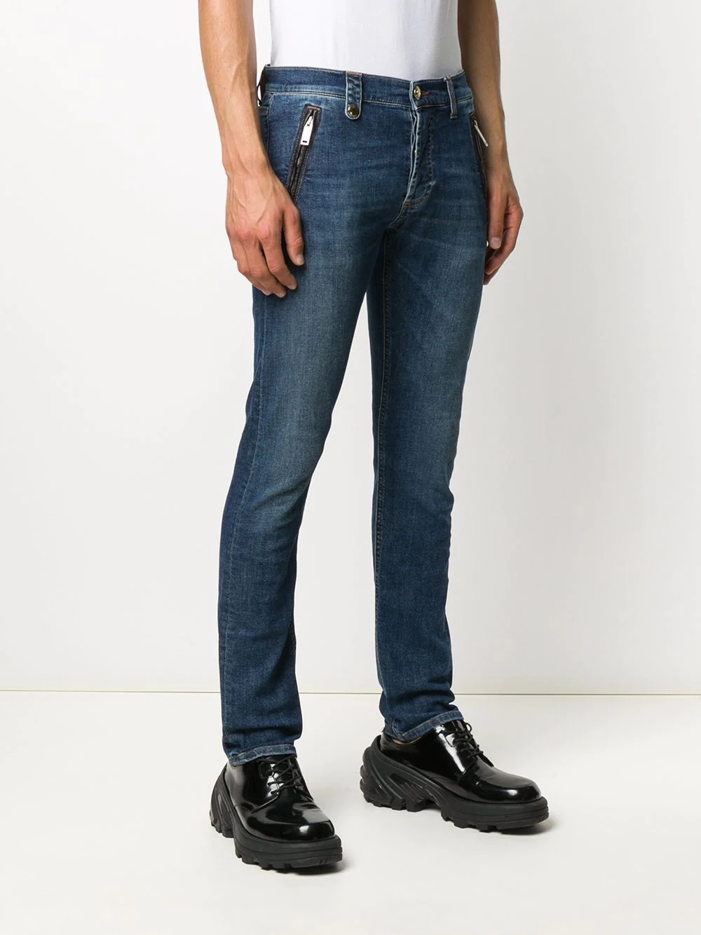 skinny fit mid-rise jeans - 3